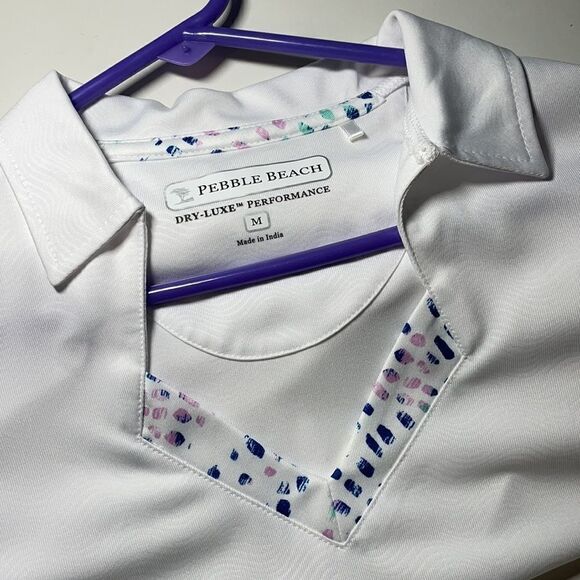 Pebble Beach Woman’s Medium White Golf Dry Lux - Picture 6 of 7